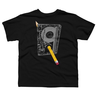 Boy's Design By Humans Old School Pencil Rewind By clingcling T-Shirt