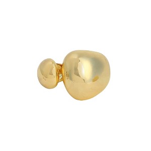 SOHI Women's Champayne Gold The Semi-Chunky Finger Ring - 1 of 4