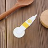 Unique Bargains Measuring Cups 4-Piece Measuring Spoon Set Dishwasher Safe Plastic White 1Set - 2 of 4