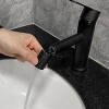 ChicFurnit Bathroom Sink Faucet Single Hole Modern Single Handle for Stylish Vanity Use, Black, 12.6"*8.3"*2.6" - 2 of 4