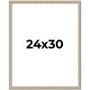 PosterPalooza | 24x30 Thin Barnwood Picture Frame, UV Acrylic, 2 Finishes - Grey and Black - 2 of 4