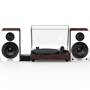 Fluance RT84 Reference High Fidelity Vinyl Turntable, PA10 Phono Preamp and Ai61 Powered 6.5" Stereo Bookshelf Speakers - 1 of 4