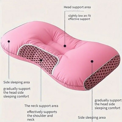 Aghana Digitals Butterfly-Shaped Slow-Rebound Memory Foam Cervical Pillow with Removable Breathable