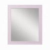 Royal Hampton Accent Dresser Mirror, Sleek Square Wood Frame, 34x39 Glossy Pink - 3 of 4