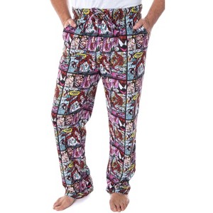 Marvel Men's Carnage Comic Book Allover Design Sleep Lounge Pajama Pants Multicolor - 1 of 4