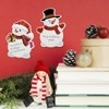 Wrapables Snowmen, Santa, and Penguin Christmas Sticky Notes, Adhesive Winter Holiday Memo Notepads for Home, Office, Work (Set of 12) - 3 of 4