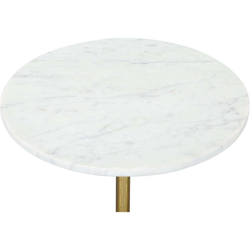 Charmayanne Side Table Marble White - ZM Home, 5 of 13