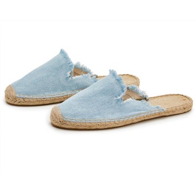 Women's Denim Espadrille Slides - TWO'S COMPANY