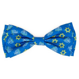 The Worthy Dog Menorah Bow Tie Adjustable Collar Attachment Accessory - 1 of 4