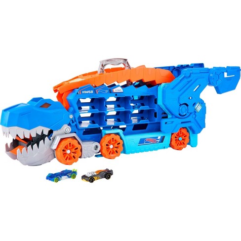 Hot Wheels HW Ultimate Garage Playset with 2 Toy Cars & Robo-Dinosaur
