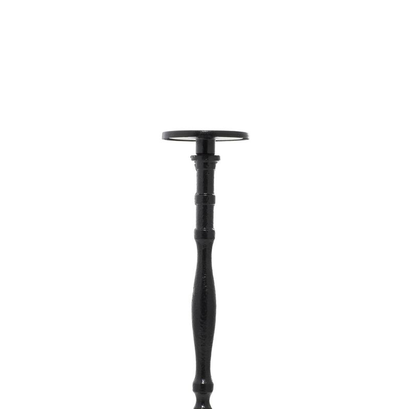 Set of 3 Traditional Iron Candle Holders Black - Olivia &#38; May, 4 of 6