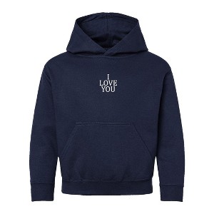 The Juniper Shop Embroidered I Love You Words Youth Graphic Hoodie - 1 of 3