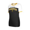 MLB Pittsburgh Pirates Women's Bi-Blend Ringer T-Shirt - 2 of 4