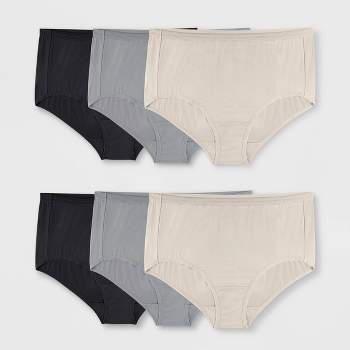 Fruit of the Loom Women's 6pk Bikini Underwear - Dark Pink/Pink/Gray 5