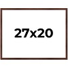 PosterPalooza | Classic Modern Brown Picture Frame - UV Acrylic, Backing Board, Hanging Hardware Included - 2 of 4
