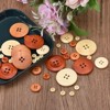 Unique Bargains Wooded Sewing DIY Craft Clothing Sewing Round Buttons 50 Pcs - 4 of 4