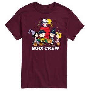Men's - Peanuts - Boo Crew Short Sleeve Graphic T-Shirt - 1 of 4
