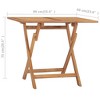 vidaXL Folding Patio Dining Table 35.4"x23.6"x29.5" Solid Teak Wood - 4 of 4