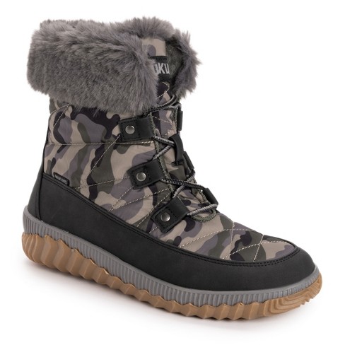 Muk Luks Women s Winnie Waverly Boots Camo 7 Target