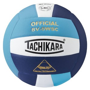 Tachikara PBWN Indoor Sensi Tec Composite Competition Volleyball - Powder Blue/White/Navy - 1 of 1