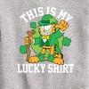 Boys' - Garfield - This Is My Lucky Shirt Graphic Long Sleeve Fleece Sweatshirt - 2 of 4
