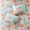 Gulches 7 Piece Cotton Sateen Comforter Set Coral Cal King - 3 of 4