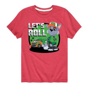 Boys' - Paw Patrol - Let's Roll Rocky Short Sleeve Graphic T-Shirt - 1 of 4