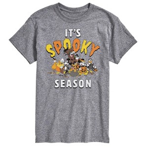 Men's Disney It's Spooky Season Short Sleeve Graphic T-Shirt - Athletic Heather - 4X Big and Tall - 1 of 4