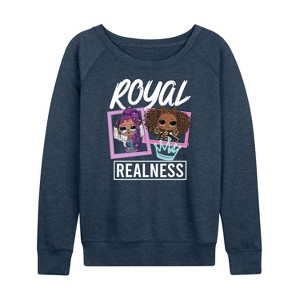 Women's - LOL Surprise! - Royal Realness Lightweight French Terry Slouchy - 1 of 4