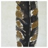 (Set of 2) 16.75" x 31.75" Gilded Feathers Canvas Wall Art Yellow: Urban Habitat, Modern Decor, Framed Digital Artwork - 4 of 4