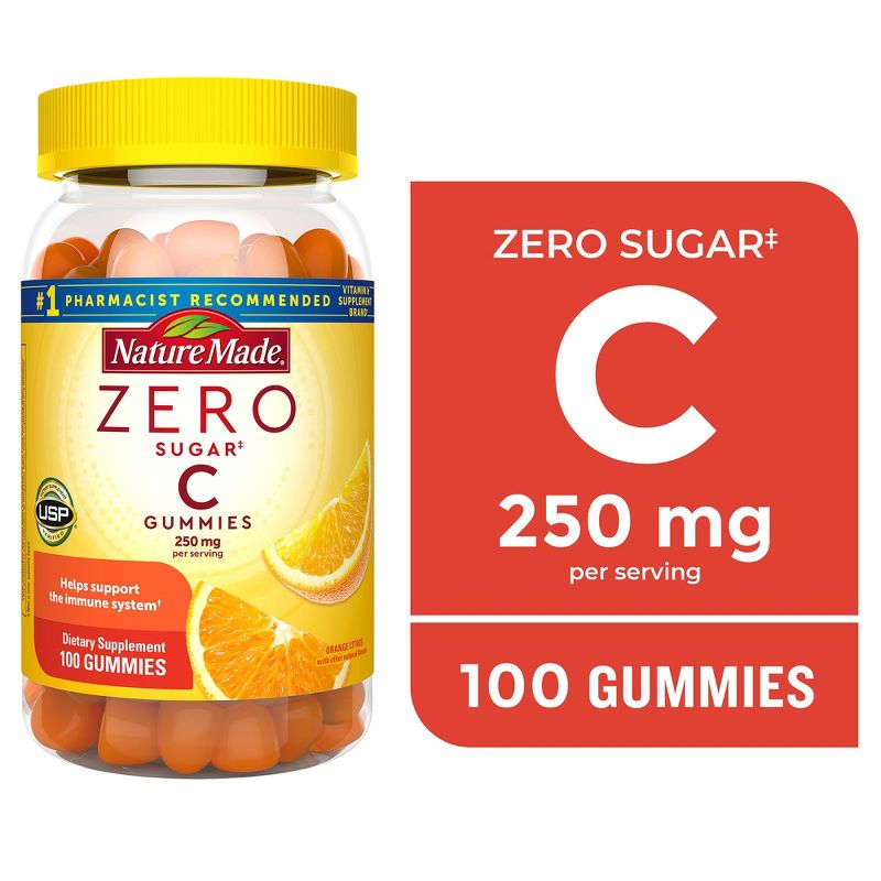 Nature Made Zero Sugar Vitamin C Sugar Free Gummies - 100ct, 4 of 13