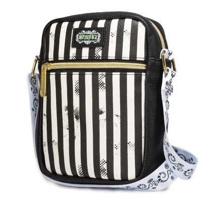 Beetlejuice Bag, Crossbody, Beetljuice Stripes, Vegan Leather