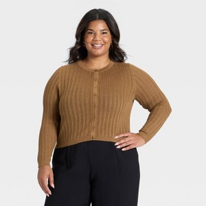 Women's Pointelle Cardigan - A New Day™ - 1 of 3