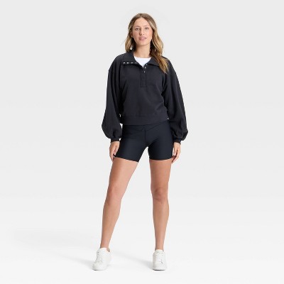 Women's Henley French Terry Sweatshirt - JoyLab' - image 3