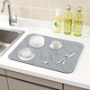 REGALWOVEN Diatomaceous Stone Dish Drying Mat with Texture for Kitchen Counter, Dishes, Cups, and Utensils 1 Pc - 2 of 4