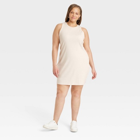Women's Sleeveless Shift Mini Dress - A New Day™ White M : Target