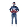 Marvel Men's Captain America Halloween Costume Apparel Top - 3 of 4