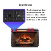 26-Inch Infrared Heater Electric Fireplace Insert with Wood Log and Side Glass - 3 of 4