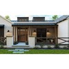 Urban Ambiance Luxury Industrial Outdoor Wall Sconce 8.25''H x 8''W,  Midnight Black Finish,  Pittsburgh Collection, UHP1362 - 2 of 4