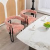 PAGED PU/Chenille Fabric Upholstered Accent Chair with Metal Legs and Cushion,Modern Upholstered Armchair for Living Room - 2 of 4