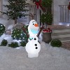 Gemmy Christmas Airblown Inflatable Olaf in Standing Pose, 4 ft Tall, White - 2 of 4