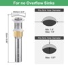 Unique Bargains Rustproof Brass Stainless Steel Sink Drain Assembly 2 Pcs - 2 of 3