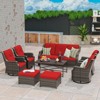 UPTIOT 8-Piece Outdoor Patio Conversation Set - 3 of 4