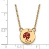 Black Bow Jewelry 14k Yellow Gold Plated Sterling Silver Alpha Sigma Alpha Greek Life Necklace 18 Inch - 3 of 4