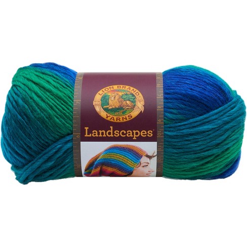 Lion Brand Landscapes Yarn-blue Lagoon : Target