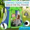 SereneLife 40" Kids Hanging Tent Swing - Green - 3 of 4