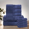 Luxury Cotton Heavyweight Solid Plush Towel Set by Blue Nile Mills - 2 of 4