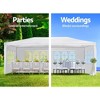 10x20 Ft Outdoor Canopy With 6 Removable Sidewalls, Heavy Duty Gazebo, Outdoor Wedding Party Tents, Waterproof Commercial Tent for Outdoor Wedding - 2 of 4