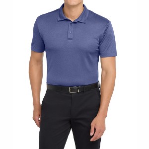 Mafoose Men's Short Sleeve Heathered Moisture-Wicking Silk Touch Performance Polo Shirt - 1 of 4