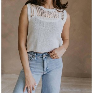 Women's Elisa Knit Sleeveless Tank Top - Sunland 17 - 1 of 4